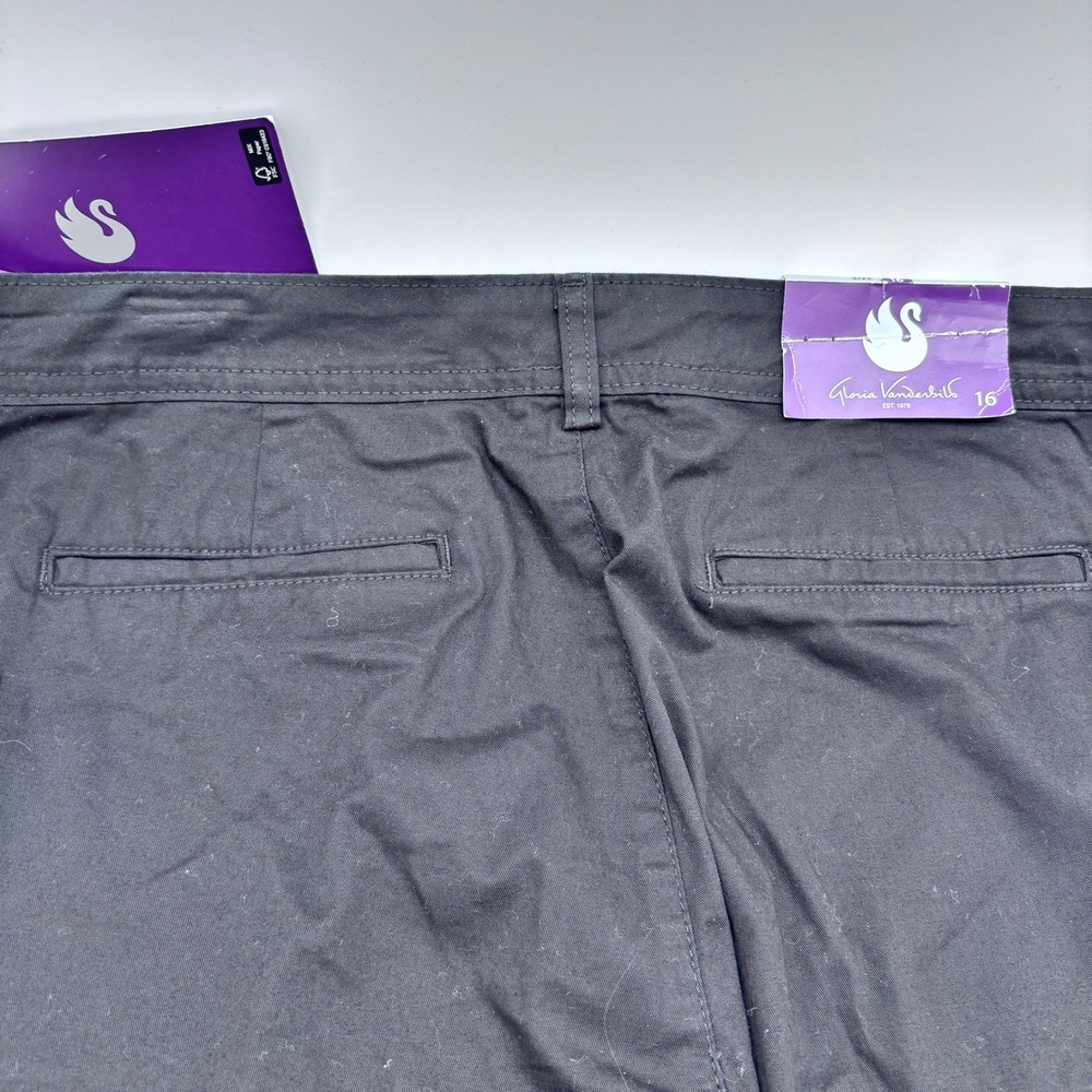 Gloria‎ Vanderbilt Womens Black Straight Leg Pants Size 16 - Picture 4 of 9